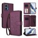 thumbnail image 1 of Funda Cartera Mariposa para [Motorola Edge 2024 5G] con Soporte y Cremallera Violeta, 1 of 6