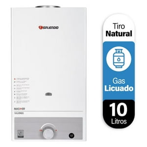 Calefont 10 Litros Gas Natural Tiro Natural Splendid