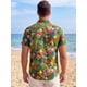 thumbnail image 3 of INSPIRE CHIC Camisa Hawaiana de Hombre de Manga Corta con Botones Florales Tropicales Casual de Verano para la Playa L Verde, 3 of 5