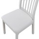 thumbnail image 1 of Xiao Hua Funda de Silla de Restaurante Simple de Color Sólido Universal para Cuatro Estaciones, Funda de Cojín de Silla Elástica, Juego de 2 Piezas, Blanco, 1 of 4