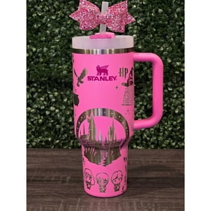 Zealous Nutrition - Vaso Térmico Harry Potter Stanley 1,2Lts | Diseño De Castillo Gryffindor | Rosa Peonía