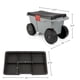 thumbnail image 5 of Carrito De Jardín Con Asiento Y Almacenamiento Gris, 5 of 7