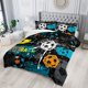 thumbnail image 2 of 3pcs Football Full Comforter Sets Full Bedding Sets Sports Theme Football Bedding Set Football Theme Bedroom Decor, 2 of 5