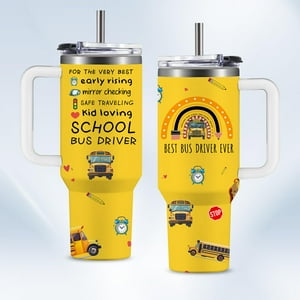 Vaso Hymona Para Conductor De Autobús Escolar, 1,2 L, Con Asa De Acero Inoxidable