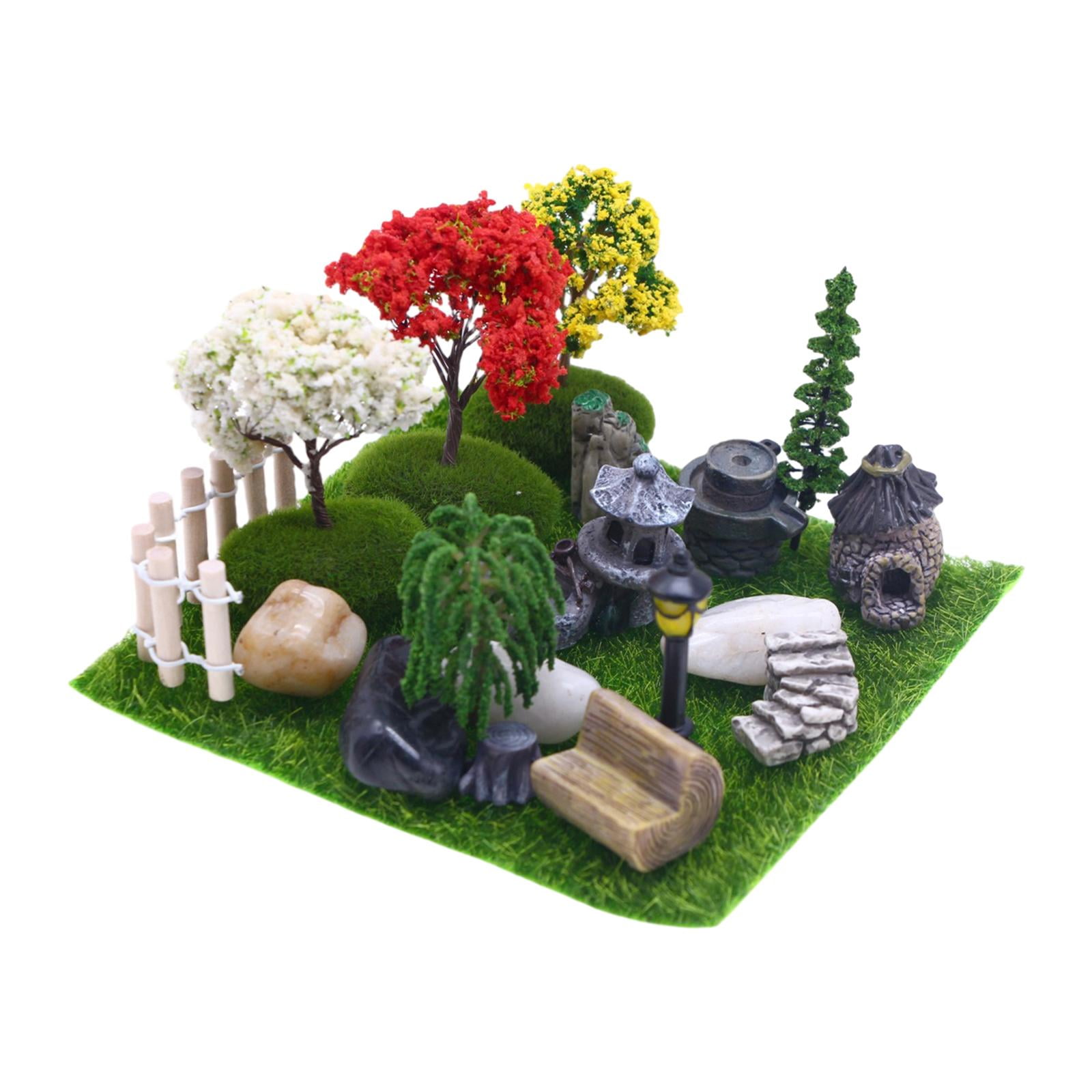 Bothyi - Casa De Muñecas En Miniatura, Conjunto De Garedn, Adornos De Micropaisaje Para Micropaisaje