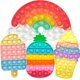 thumbnail image 1 of Set de 4 helados QETRABONE Rainbow Push de Fidget Toys, 1 of 7