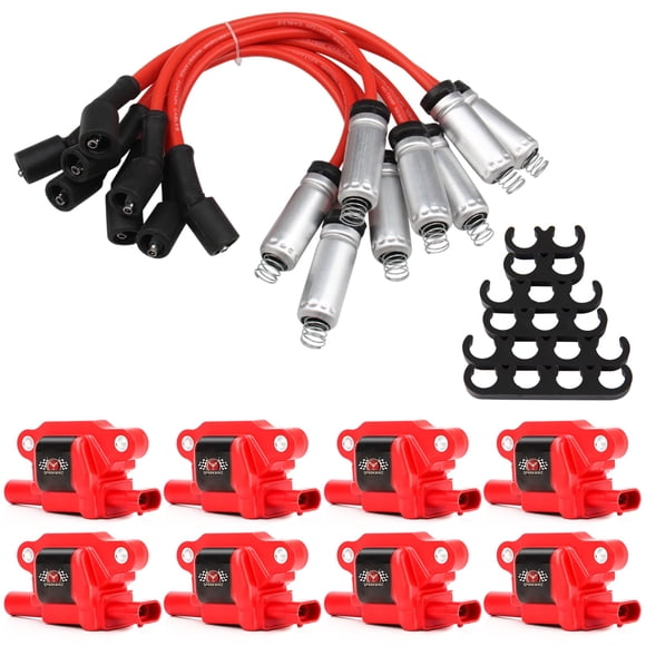 Juego de bobinas de encendido y cables de bujía para Chevy Silverado 1500