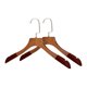 thumbnail image 1 of Perchas de Madera para Trajes para Hombres y Mujeres, Juego de 2 Perchas de Ropa Tipo Estándar de Madera con Ganchos Planos y Muescas Antideslizantes Marrón Oscuro 15.0x0.6 pulgadas, 1 of 5