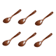 thumbnail image 1 of Xiao Hua Juego de Cubiertos de Madera de 6 Piezas -4.92 X 1.18 Pulgadas - Cubiertos Reutilizables Portátiles para Acampar y Mochila, Cubiertos de Viaje Pulidos, Adecuados para Decoración de Mesa de, 1 of 4
