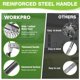 thumbnail image 4 of Rastrillo WORKPRO de mango largo ajustable de 185 cm, 4 of 9