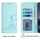 thumbnail image 5 of Funda tipo cartera FOXDOCK para Xiaomi Poco F7 Pro 5G con soporte, ranuras, RFID, diseño de gato, 5 of 5