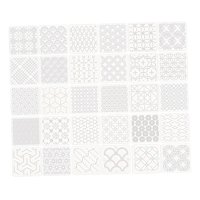 Bothyi - 30 Piezas De Estabilizadores Para Patrones De Bordado Sashiko Diy De 3,94 X 3,94 Pulgadas