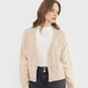 thumbnail image 3 of Sweater Mujer Cárdigan Trenzas Beige Corona, 3 of 5