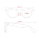 thumbnail image 5 of Gafas De Sol Blank Cat Eye De Color Negro Brillante Con Transiciones, 5 of 9