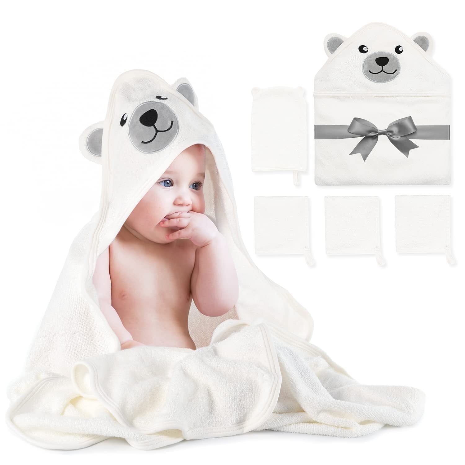 Set De Toallas Para Bebé Momcozy 5 Piezas