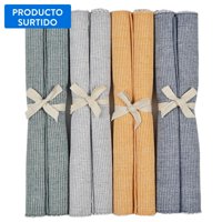 Set 2 Individuales Ribbed 80% Algodón+20% Poliéster Surtido 1 Un Mainstays