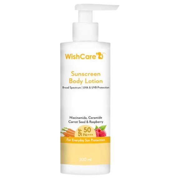 Loción corporal con protección solar WishCare SPF 50 PA+++ 200 ml