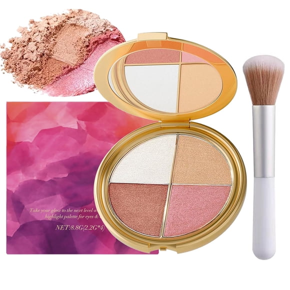 Paleta de Ojos y Mejillas Charunee 8,8 g con Brocha