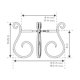 thumbnail image 2 of Soporte para plantas Gardien, ajustable, de metal, 20-30 cm, mediados de siglo, 2 of 2