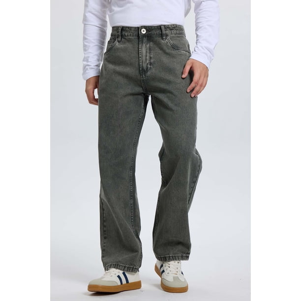 Jeans Hombre Relaxed Fit Lav Gris