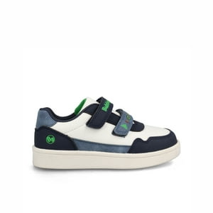 Zapatilla Niño Bubblegummers Clavel Blanco - Azul Marino