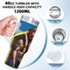 thumbnail image 5 of Jersey Shore Vaso aislado de acero inoxidable con asa, diseño temático, regalo para familia, amigos y fans; incluye pajita y encaja en el portavasos estándar, 40 oz, 5 of 6