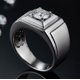 thumbnail image 5 of Anillos de Compromiso de Moissanita 1 Uds Corte Redondo Color D Claridad VVS1 Alianzas de Boda de Moissanita para Hombre Anillos de Diamante de Plata Esterlina S925 con Certificado, 5 of 9