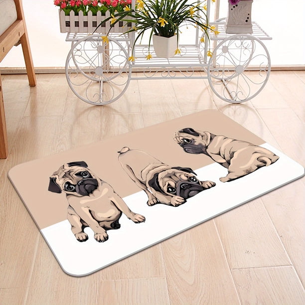 1pc Modern Geometric Non-Slip Carpet Floor Mat for High Traffic Areas - Dirt Resistant, Absorbent, and Suitable for Living Room, Bedroom, Bathroom, and Carpet - 45 x 120