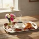 thumbnail image 3 of Bandeja Melamina 40cm con Asas Diseño Café y Flores, 3 of 5