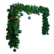 thumbnail image 4 of Guirnalda Navide?a De Flores Artificiales Para Exhibición De Puerta, Porche Delantero, Color Azul, 4 of 5