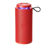 Genérico - Parlante Bluetooth Recargable Con Luz Rgb/Usb/Tf/Fm Rojo