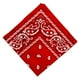 thumbnail image 3 of Pañuelo De Cabeza De Vaquero De Paisley De Algodón Unisex, Rojo, 3 of 3