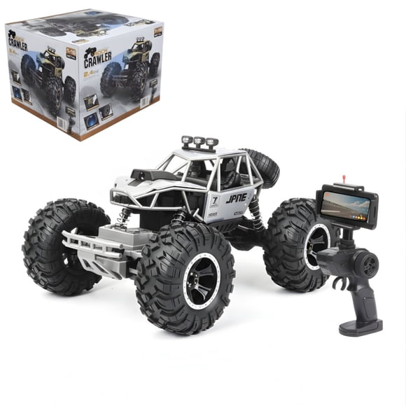 Auto Control Remoto 4x4 Rock Crawler Con Cámara Y Luces Led