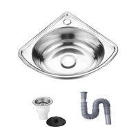 Bothyi - Baño De Esquina Fregadero De La Pared De La Pared Del Triángulo Del Triángulo Del Triángulo Del Apartamento Rv Tipo A