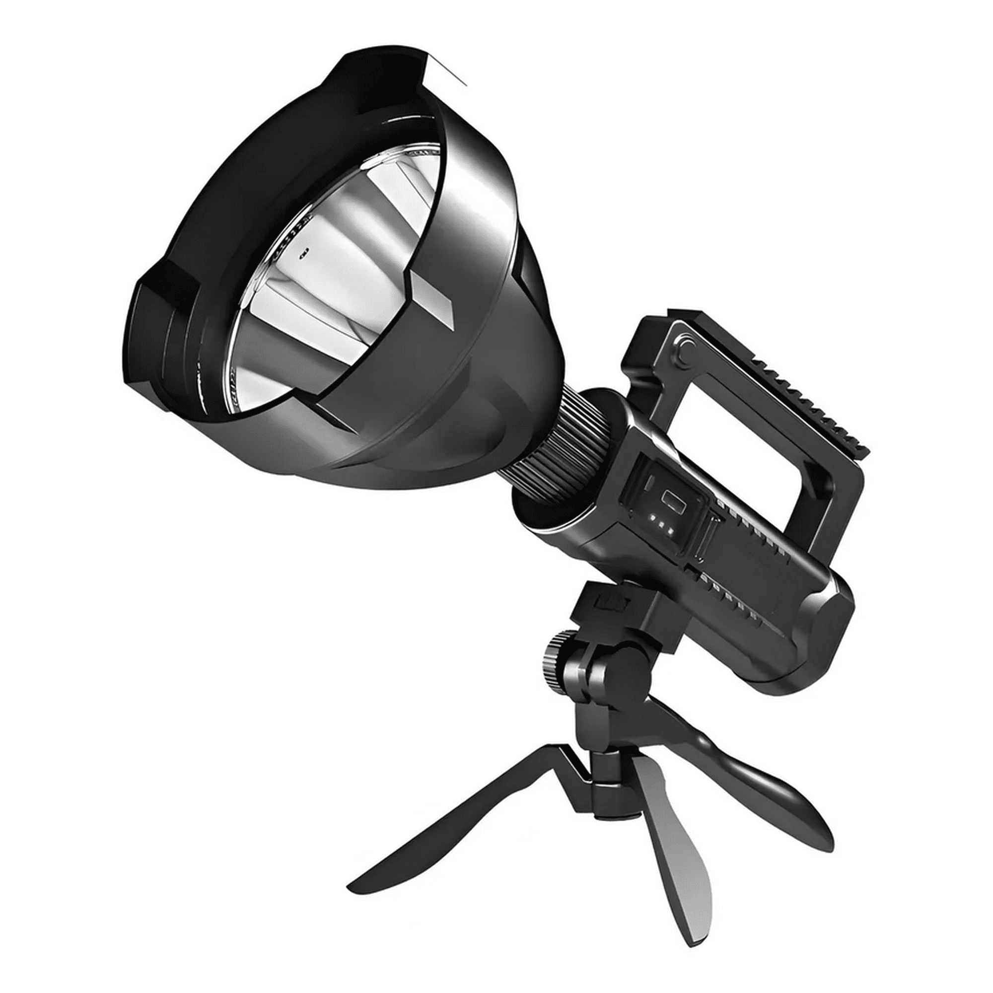 Genérico - Linterna Recargable Usb Linternas Tacticas Caza Mas Tripode Foco Linterna Led Recargable Camping Led Linterna Led Recargable Linterna Led Potente Tactica Caza Camping Qatarshop Foco Linterna Led