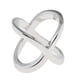 thumbnail image 2 of únicos clips de la bufanda de la gasa de seda anillos de forma cruzada sostenedor de la joyería s de plata, 2 of 4