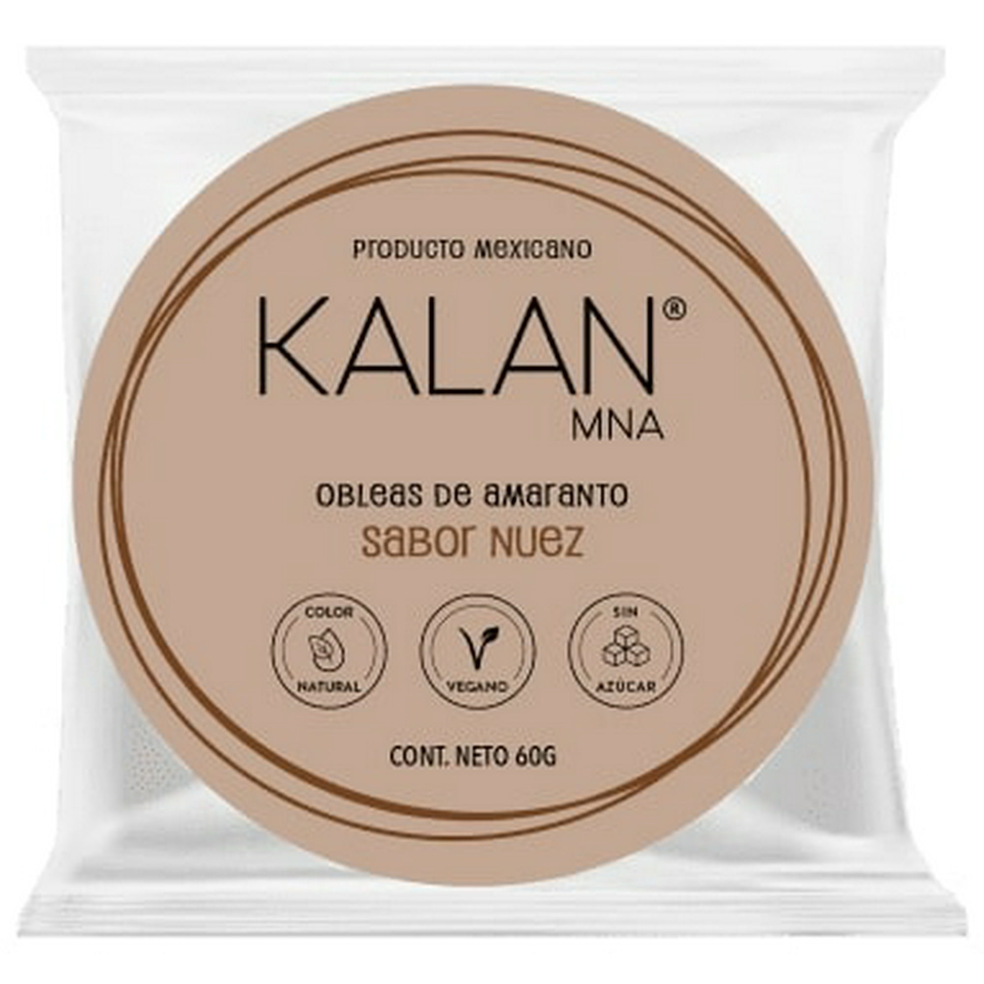 Kalan - Obleas De Amaranto Sabor Nuez