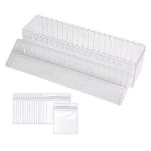 Ioensy - 20 Bolsas De Almacenamiento De Joyas, Bolsa De Embalaje Multiusos Para Pendientes, Anillos, Pulseras, Transparentes Con Caja