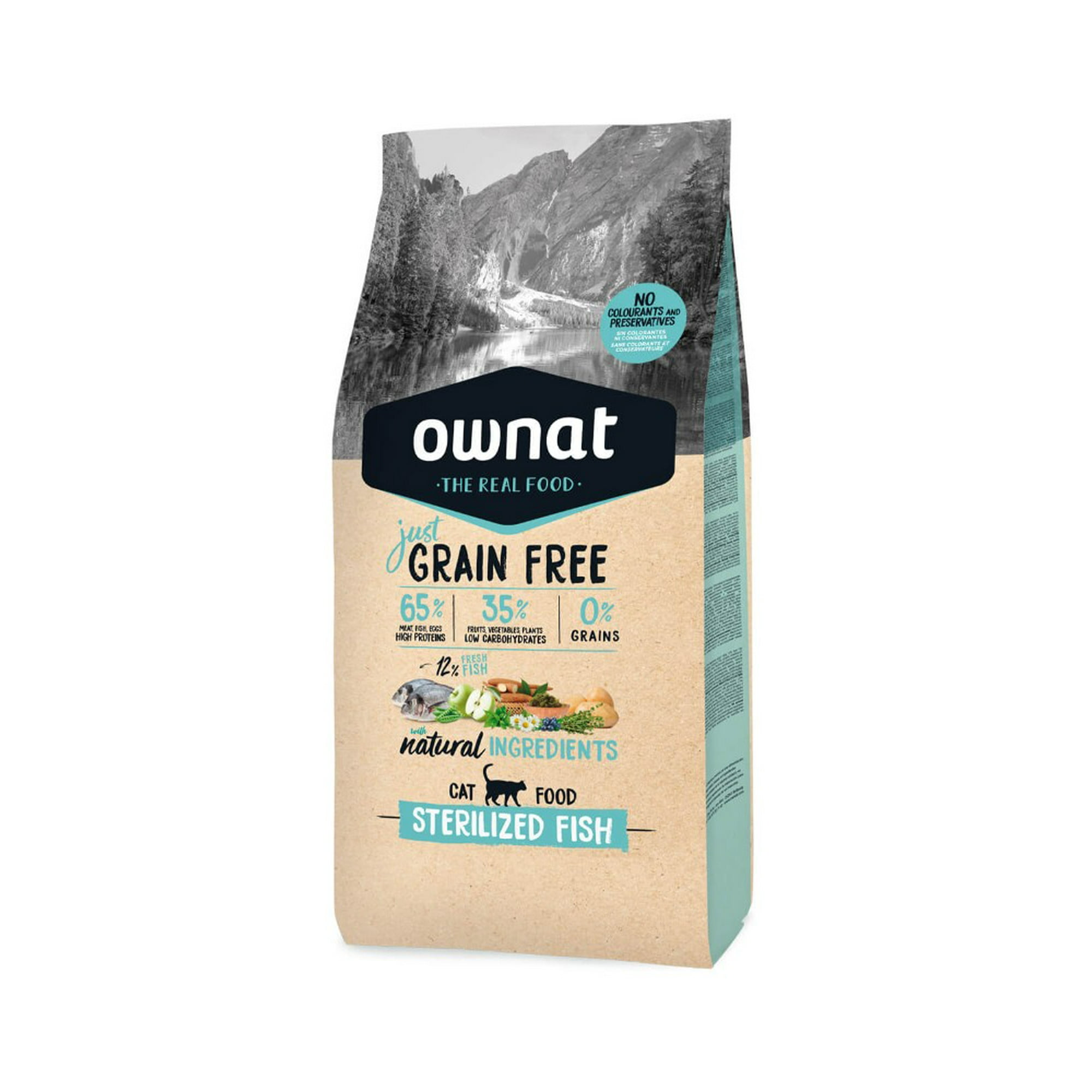 Ownat - Alimento Para Gatos Grain Free Sterilized Fish Cat 1 Kg