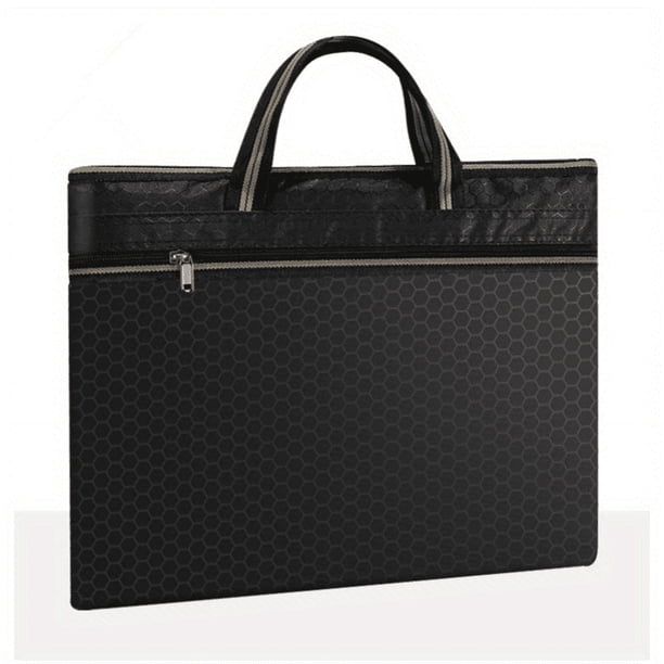 Customizable Business Briefcase - Large Capacity, Portable, and Double Zippered for Conference Materials
