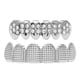 thumbnail image 3 of Fashion Shining Hip-hop Rapper Boca Gorras Dientes Personalizados Parrillas Plata, 3 of 5