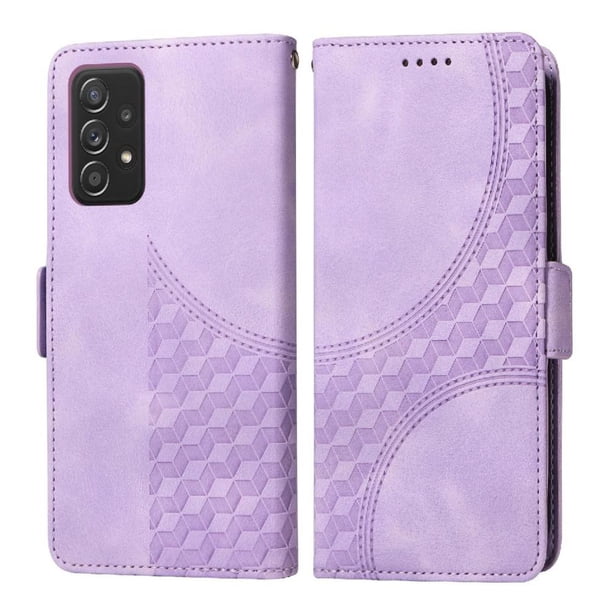 Carcasa FOXDOCK Samsung Galaxy A52s de cuero PU, diseño acolchado clásico, protección contra caídas y rayones