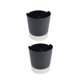 thumbnail image 2 of Dispensador de paja negro 2pcs titular de 3 compartimientos de paja de plástico dispensador, 2 of 5