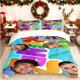 thumbnail image 1 of Friendz Friendship Collage Printed Duvet Cover Set Bedding Essentials with Multi-Color Patterns Suitable for All Seasons a Must-Have for Home Guest Rooms a Grea, 1 of 1