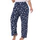 thumbnail image 4 of Pantalón de Pijama para Mujer de Talla Grande Agnes Orinda con Estampado de Estrellas, Ropa de Noche con Bolsillo, Pantalones Cómodos para Descanso 1X Azul Marino, 4 of 6
