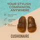 thumbnail image 3 of Sandalia CUSHIONAIRE impermeable de doble hebilla tipo slip-on WHISKEY 7, 3 of 9