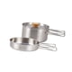 thumbnail image 4 of Camping Picnic Pan Pot Juego De Utensilios De Cocina De Acero Inoxidable Conveniente De Usar Robusto, 4 of 5