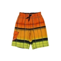 Samia - Short Bermuda Estampado Naranja Para Niño 18