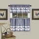 thumbnail image 1 of Juego de cortinas para ventana ACHIM, filtro de luz, Barnyard, azul marino, 1 of 2