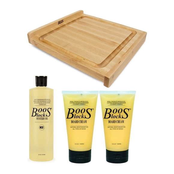 Juego de tabla de cortar John Boos de arce 45 × 44 × 3 cm